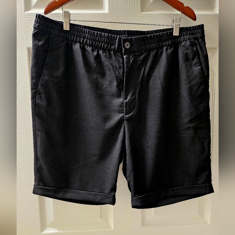 H&M Black Dress Drawstring Shorts
